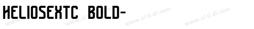 heliosextc bold字体转换